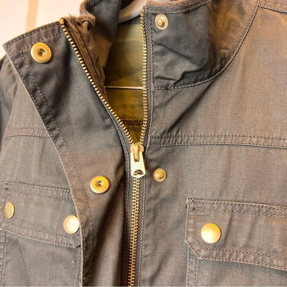 J. Crew Boyfriend Field Jacket Relaxed Fit Size XS Green Military Bella Swan y2k